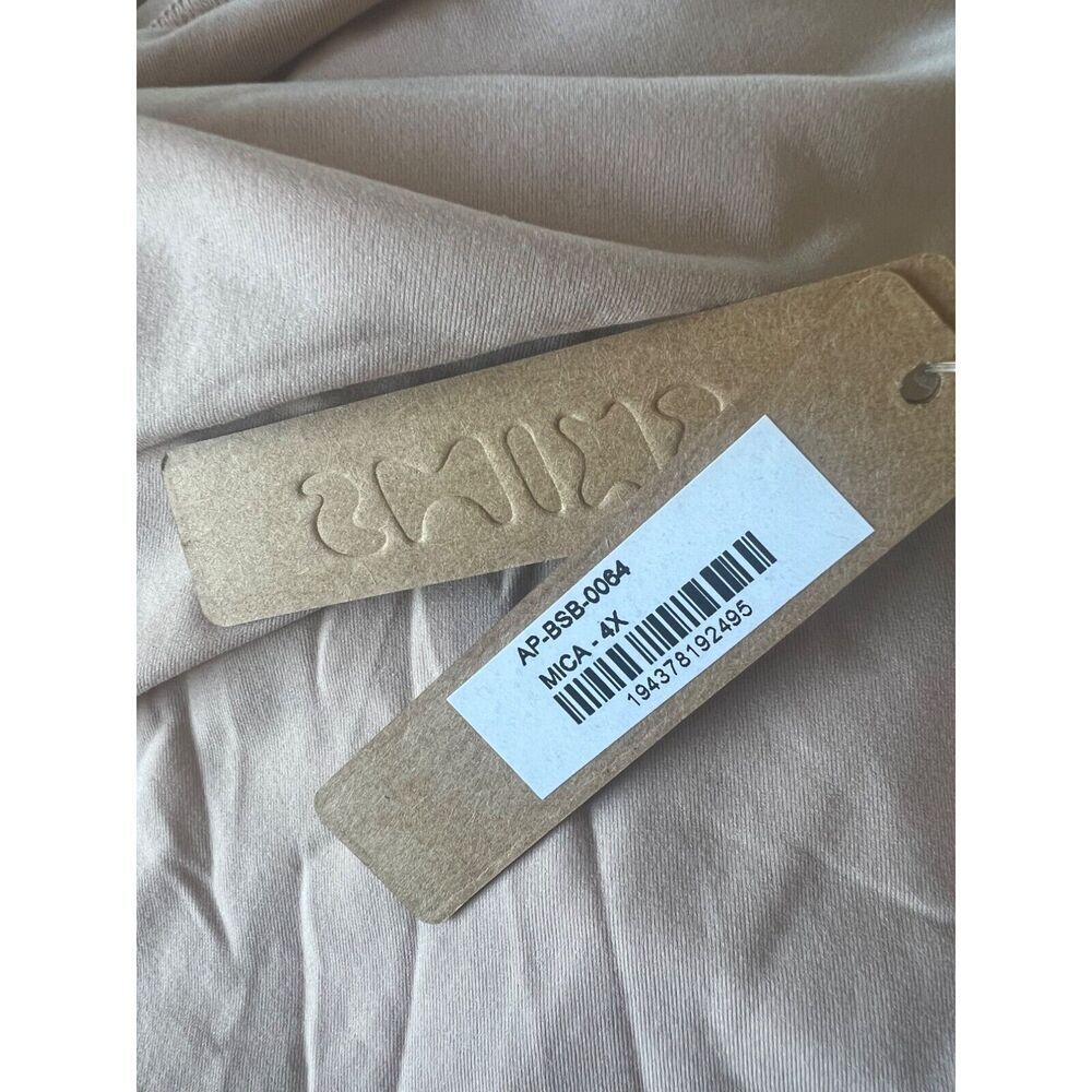 SKIMS thong bodysuit mock high neck tank nude mica everybody plus size 4x - Picture 7 of 7